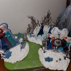 Frozen Theme Table Toppers For Bday Party
