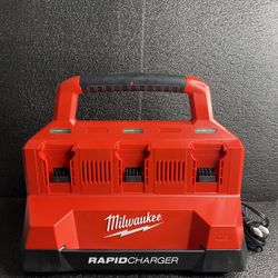 O  bo Pop New Other Milwaukee M18 18V Lithium-Ion Packout 6 Bay Rapid Charger & USB Port