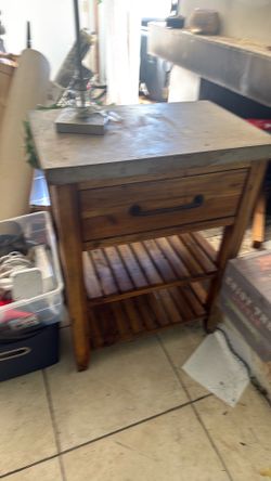 Butcher block style kitchen shelving $40 obo