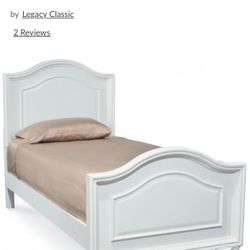 Madison Natural White Painted Twin Panel Bed
