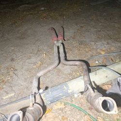 Aftermarket Exhaust System Off A 2013 Dodge Charger