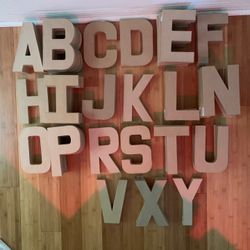Assorted Paper Mache Crafting Letters 