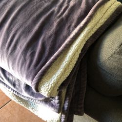 Lavendar Monte And Jardin Blanket