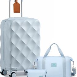 Somago Luggage Sets 20” Carry on Suitcase with TSA Lock YK Zipper Spinner Wheels