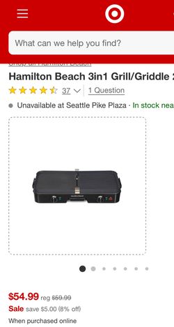 Hamilton Beach Electric Grill