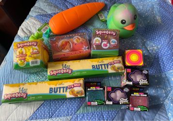 Butter Squeezy, stress relief Squeezy toys and Nee Dohs