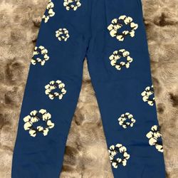 Blue denim tears sweatpants (New version)