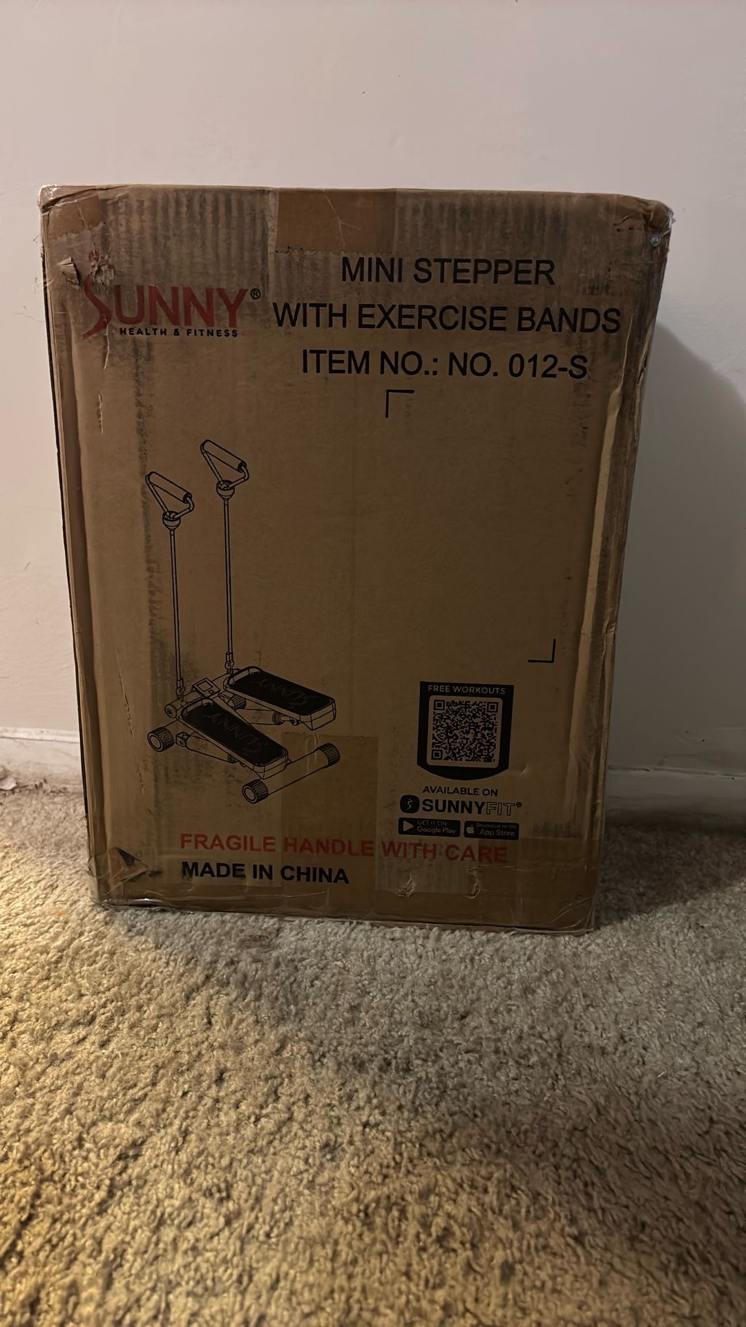 Mini Stepper With Exercise Bands