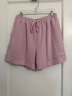 Women's Soft Pink Drawstring Shorts 🌷