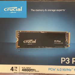 NEW Crucial 4TB M.2 NVME SSD