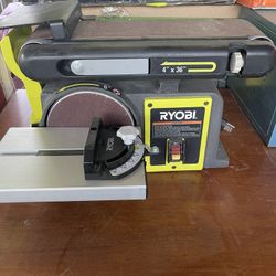 RYOBI 4 in x 36 in. Belt and 6 in. Disc Sander