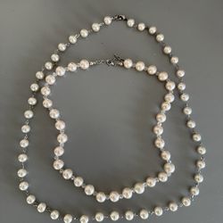 Women’s ivory pearl beaded Necklace set