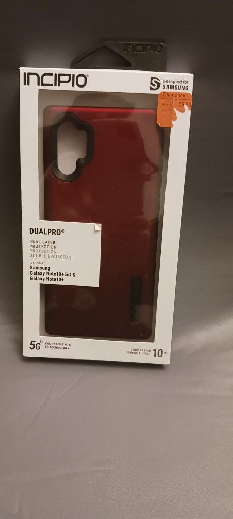 INCIPIO DUALPRO DUAL-LAYER Case for Samsung Galaxy Note10 & Note10 5G - Red
