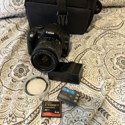 Canon EOS Digital Rebel XT 350D 8MP DSLR Camera + EF-S 18-55mm Zoom Lens 