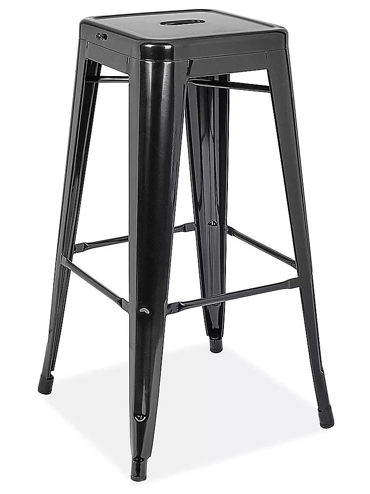 Black Metal Stools X3