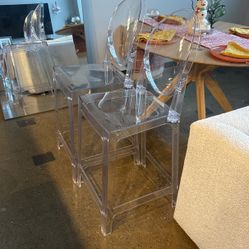 Acrylic Bar Stools, 2 Sizes