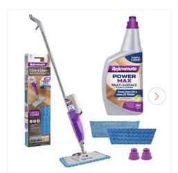 Click n Clean Multi-Surface PowerMax Microfiber Spray Mop