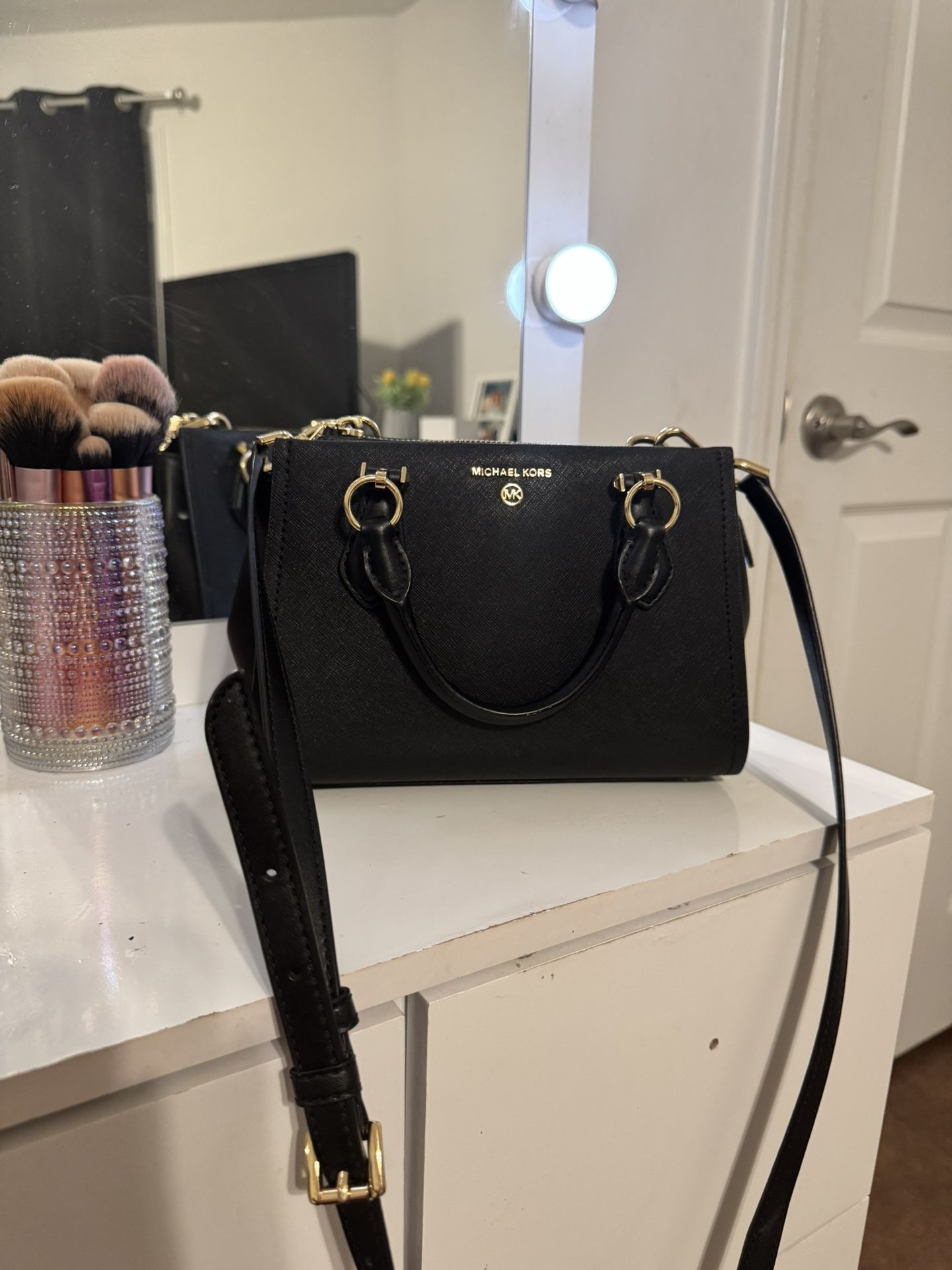 Black & Gold Micheal Kors Bag