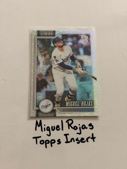 Miguel Rojas Los Angeles Dodgers Shortstop Topps Short Print Insert Card.