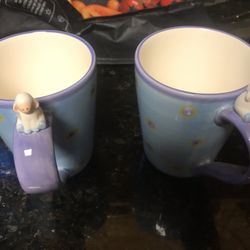 Easter Lamb Mugs Set Of 2 Brand New