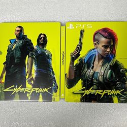 Cyberpunk 2077 Custom made Steelbook Case only for PS4/PS5/Xbox (No Game) New and Sealed