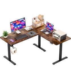 L-Shaped Electric Standing Desk