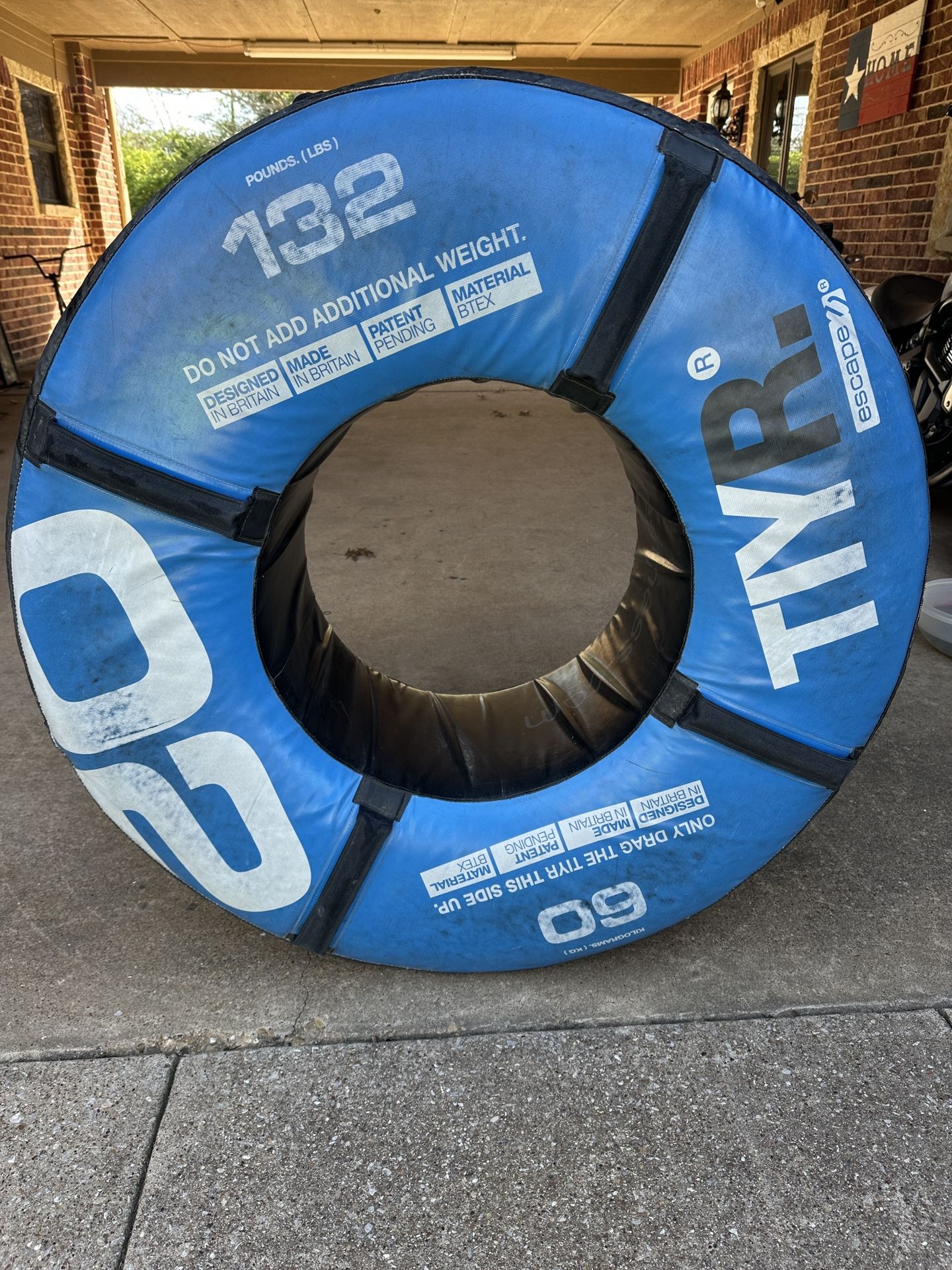 Tiyr Fitness Tractor Tire 132 Pounds/60kg Blue and Black 41