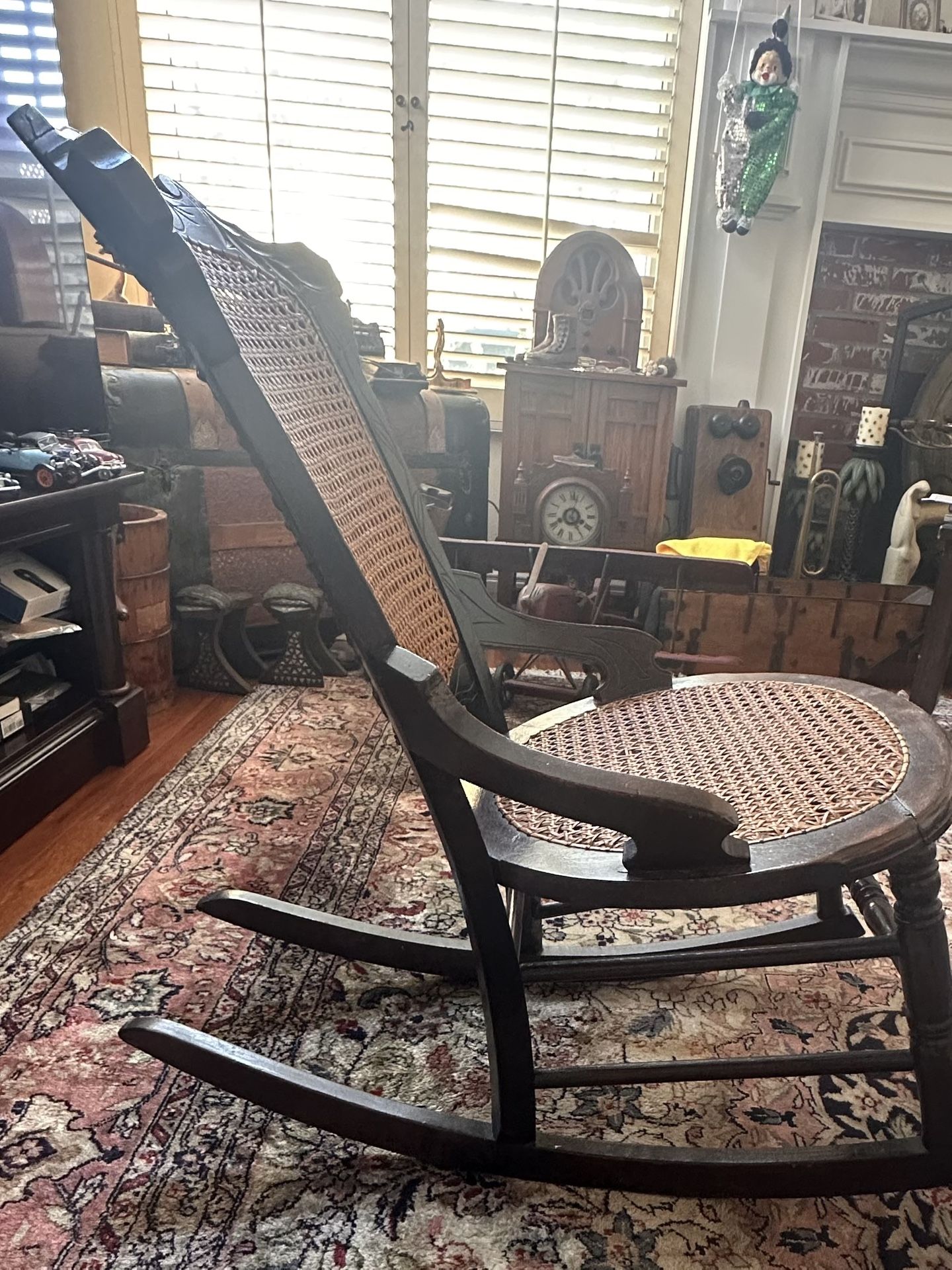 Antique Child’s Cane Rocking Chair – Excellent Condition – Solid Wood