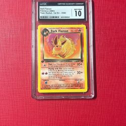 Pokemon Card Dark Flareon 1st Edition
