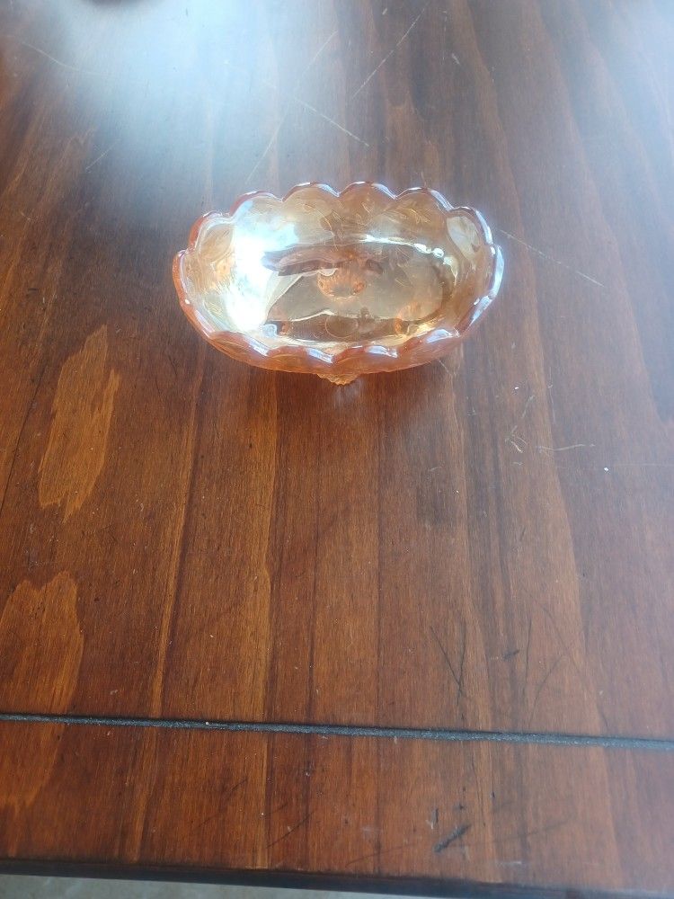 Antique Carnival Glass Dish