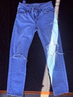 Levi's Distressed Light Wash Jeans