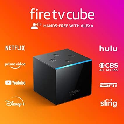 Amazon Fire TV Cube Media Player with 2nd Gen Alexa Voice Remote
