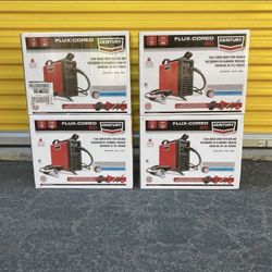 Century 90 Flux Corded Wire Feed Welders.  110 Volts.  $219 Each.  See Photos.  Retails For $293 With Tax.