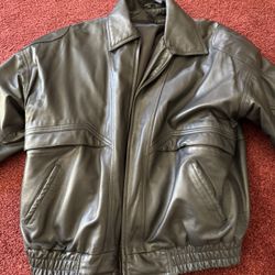 Beautiful, brown leather jacket