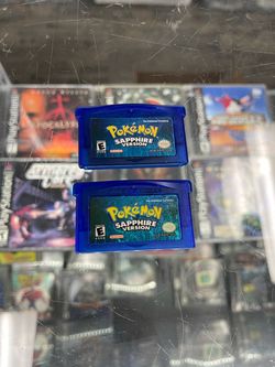 Pokemon Sapphire GBA $110-$120 Each Gamehogs 11am-7pm