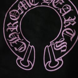 Chrome heart hoodie Horse Shoe /pink 