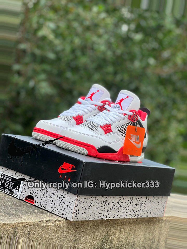 Jordan 4Retro Fire Red Sizes Available