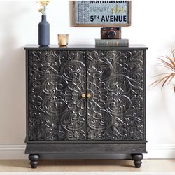 Retro Accent Cabinet with 2 Doors