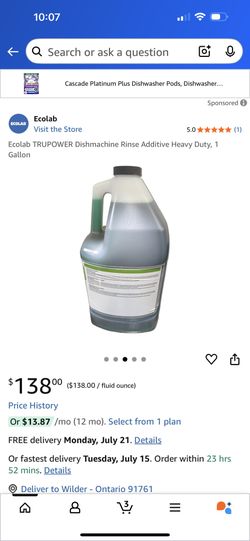 Dishwasher Machine Rinse Detergent