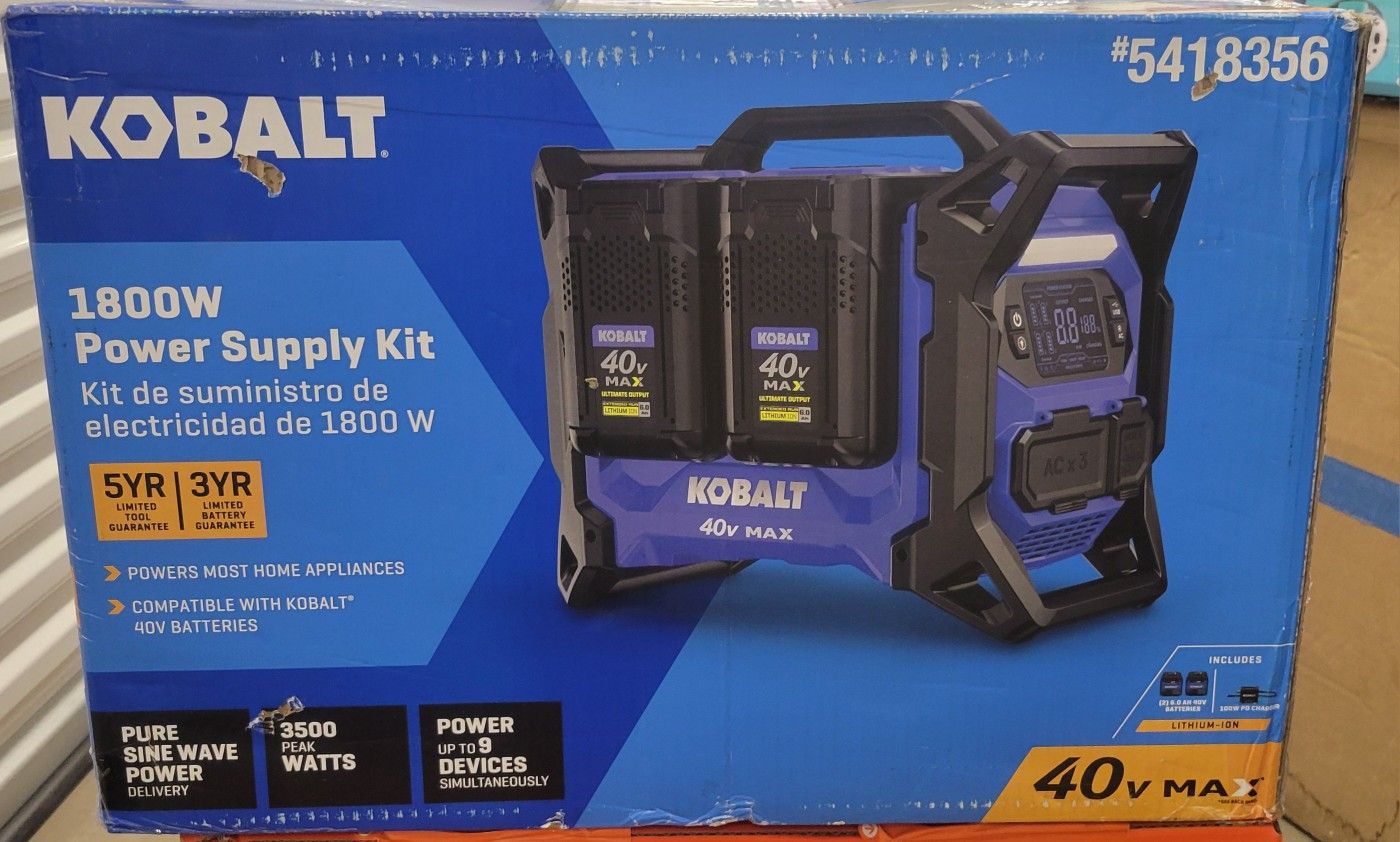 Kobalt K40 1800-Watts Portable Power Station