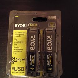 Ryobi USB Lithium Batteries New