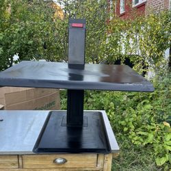 Black Human scale Standing Desk Computer Stand -retails For $825-pickup In KingsBridge Heights Bronx. Cash Only