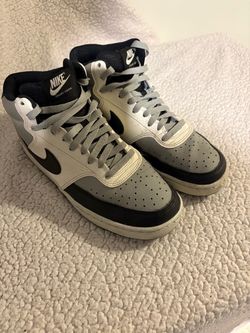 Nike Men’s Mid-Top Gray, Black & White Sneakers