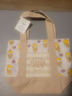 Trader Joe's Simpsons Mini Canvas Tote Bag