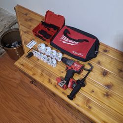 Milwaukee M18  'Fuel' 1/2" Hammer Drill, 'Hole Dozer' Set, Carry Bag