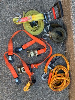 Orange tow strap