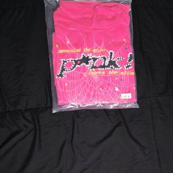 SP5DER P*NK Hoodie V2 Pink Medium