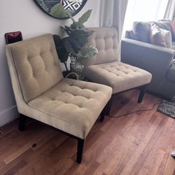 2 Accent Slip Chairs 