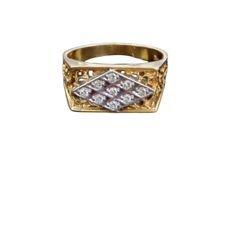 Men's Gold Diamonds Ring