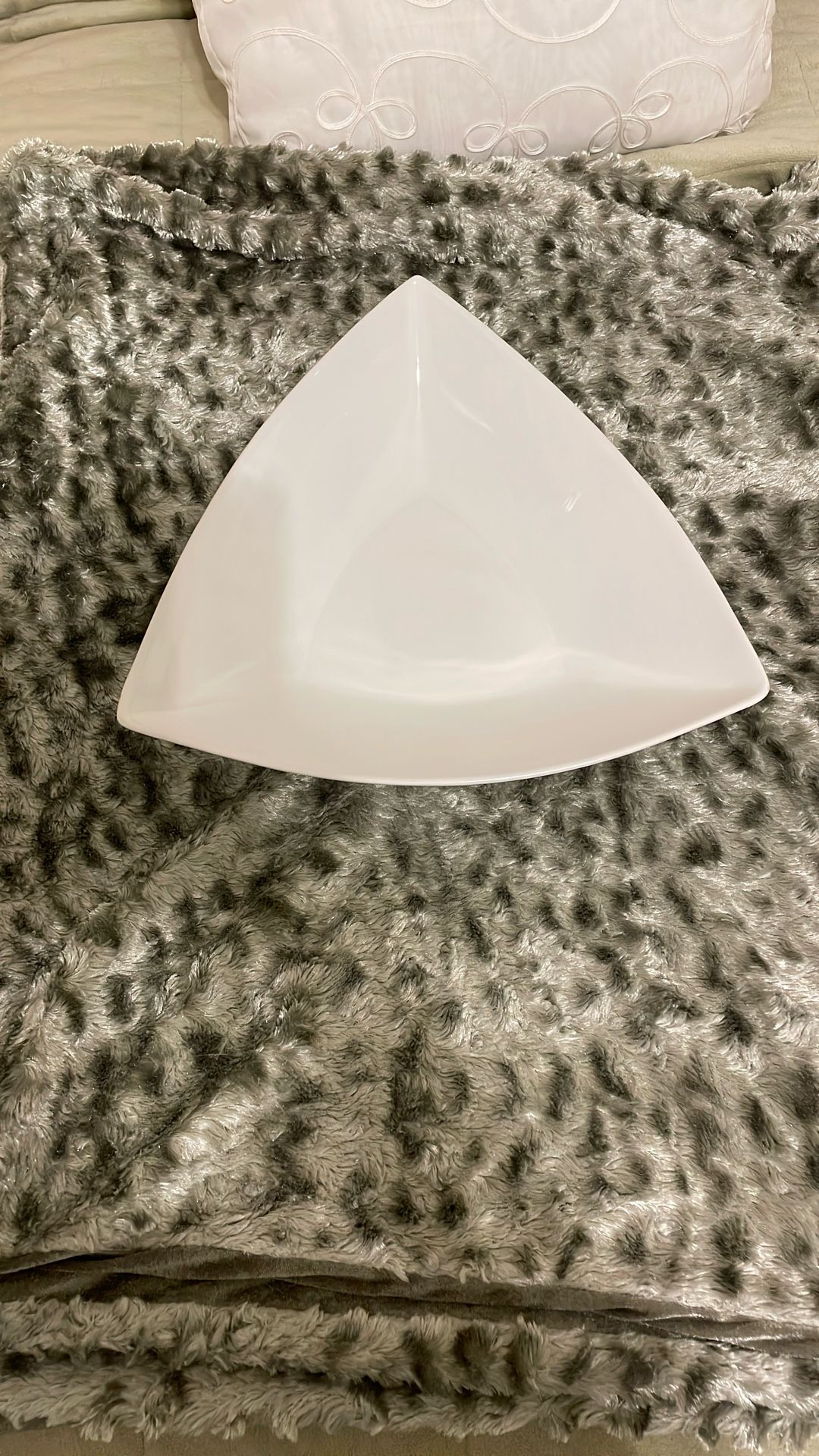 B Smith White Porcelain Serving Bowl
